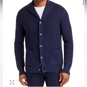 POLO RALPH LAUREN SHAWL COLLAR COTTON LINEN CARDIGAN SWEATER size XXL